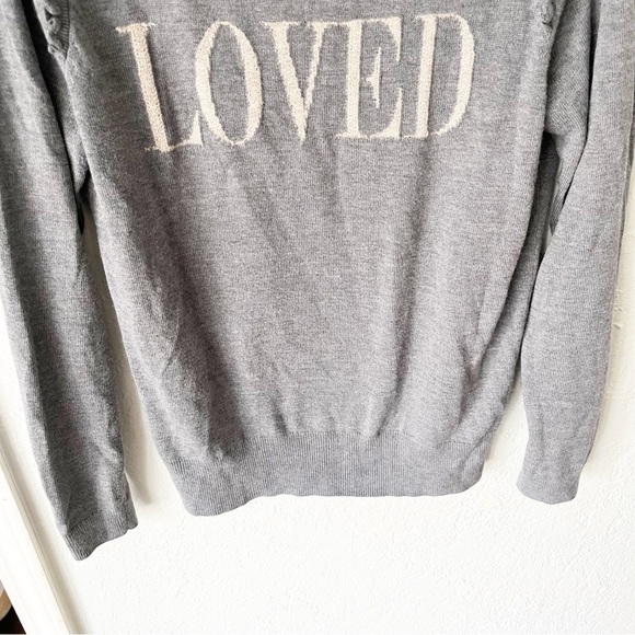White House Black Market Sweater Women's Medium LOVED Valentine's Cashmere Blend - Picture 4 of 7